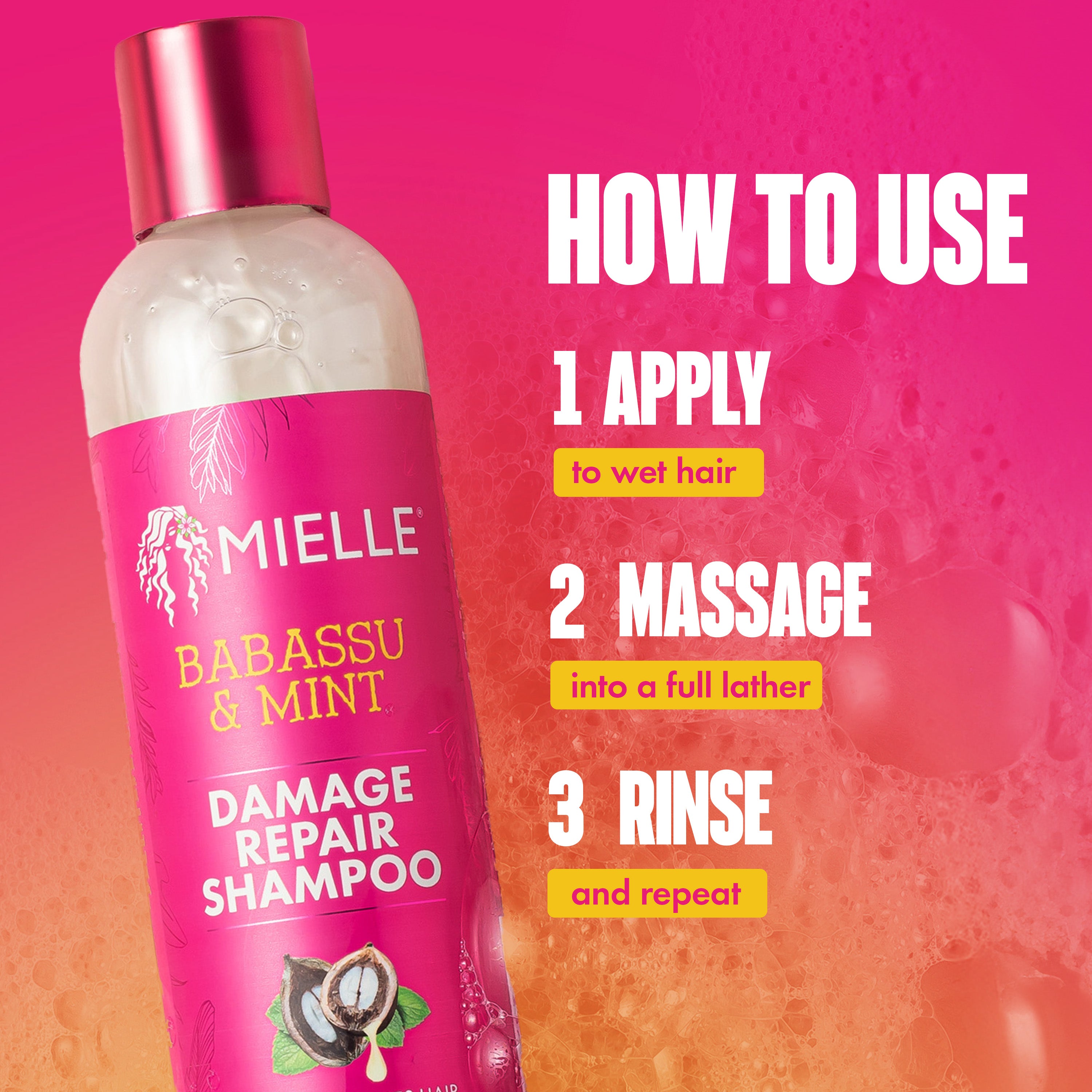 Babassu & Mint Damage Repair Shampoo - Image 4