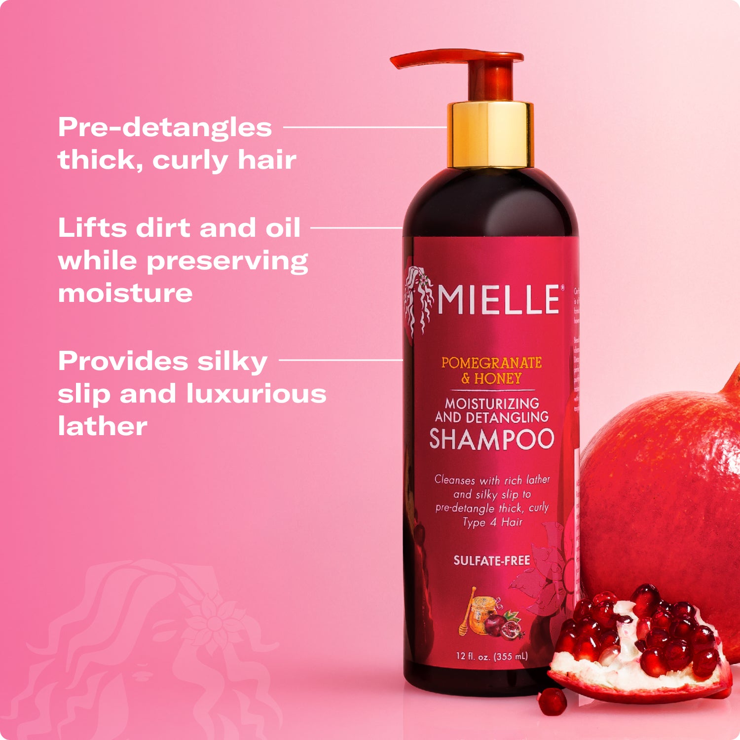 Pomegranate & Honey Detangling Shampoo - Image 4