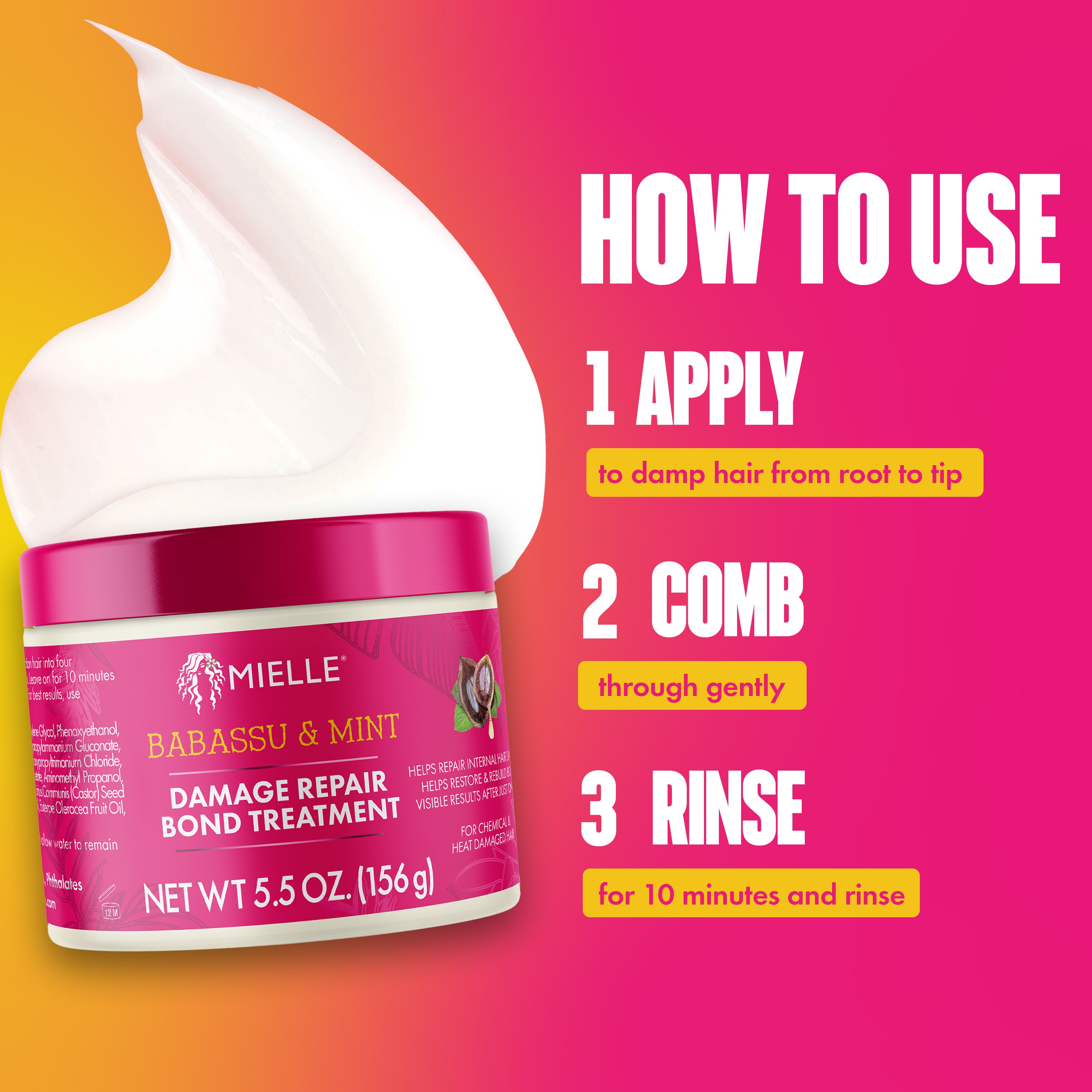 Babassu & Mint Damage Repair Bond Treatment - Image 5